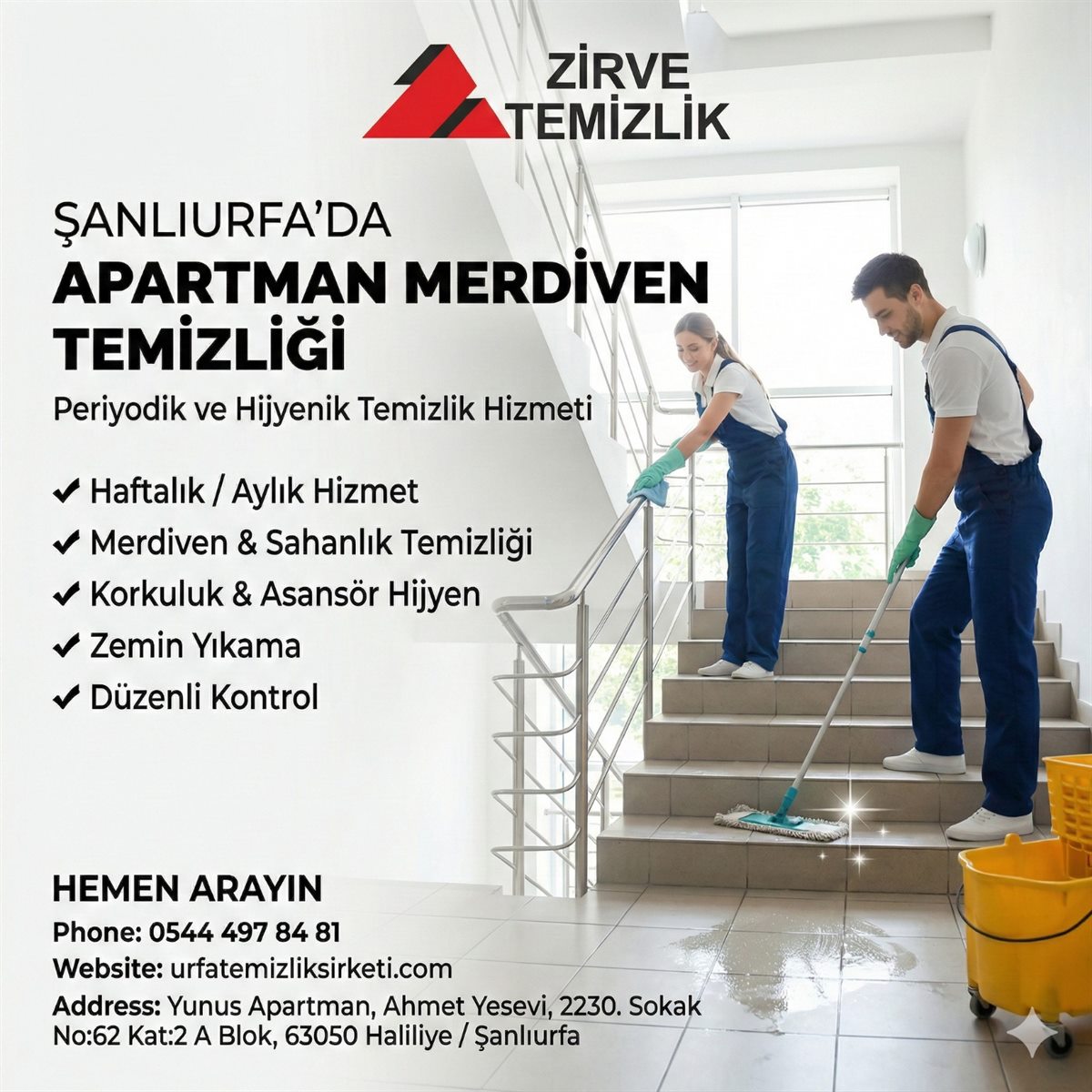 Şanlıurfa Apartman Merdiven Temizliği