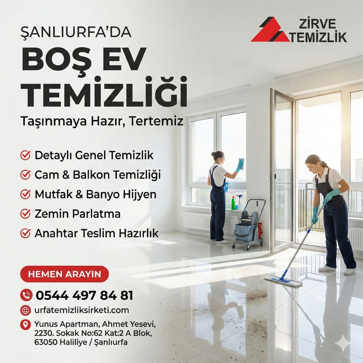 Şanlıurfa Boş Ev Temizliği